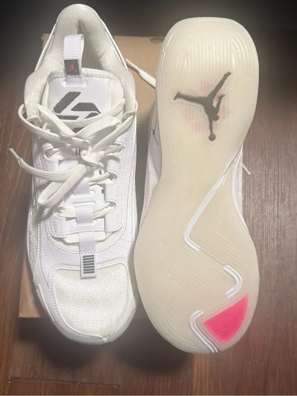Jordan Luka 2 White Hyper Pink DX8733-106 Men’s Basketball Sneaker Mesh Low Top